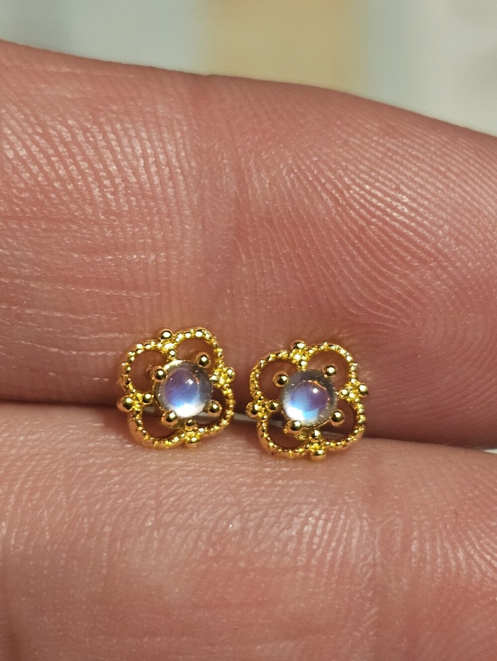 Gold Plated CZ Earring Studs